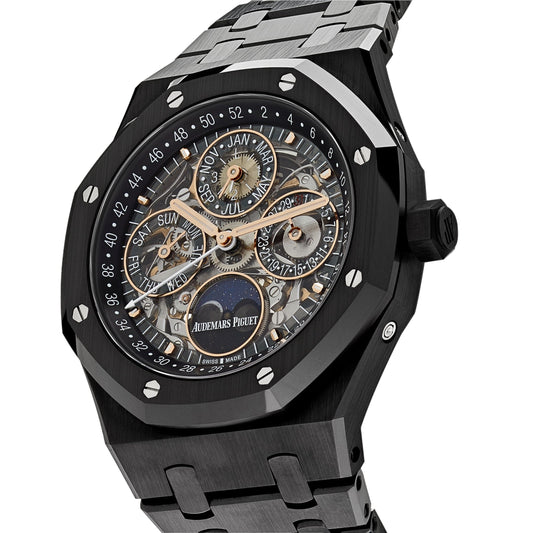 Audemars Piguet Royal Oak Perpetual Calendar 26585CE.OO.1225CE.01 Black Ceramic Openworked