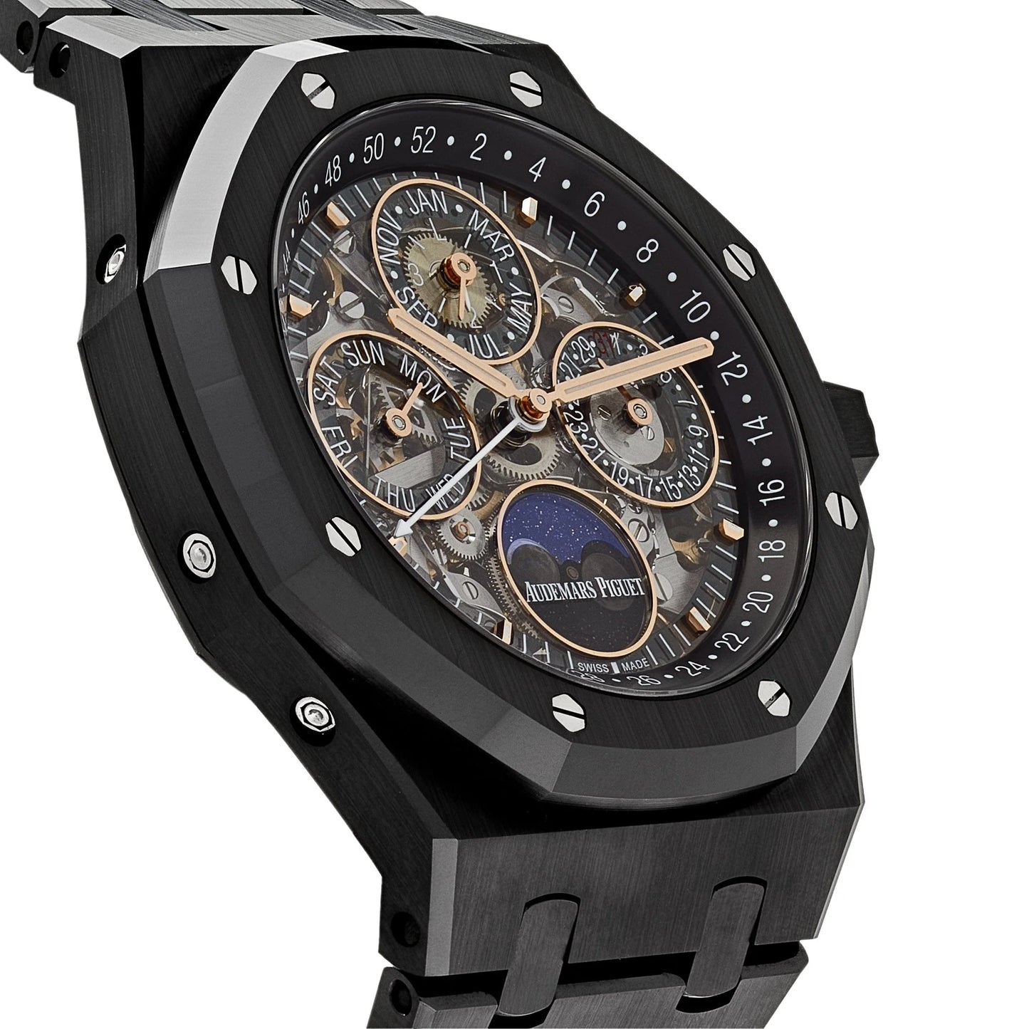 Audemars Piguet Royal Oak Perpetual Calendar 26585CE.OO.1225CE.01 Black Ceramic Openworked