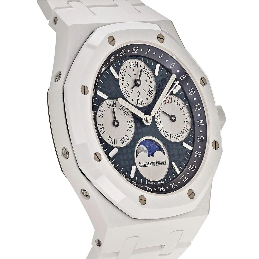 Audemars Piguet Royal Oak Perpetual Calendar 26579CB.OO.1225CB.01 White Ceramic Blue Dial (2022)
